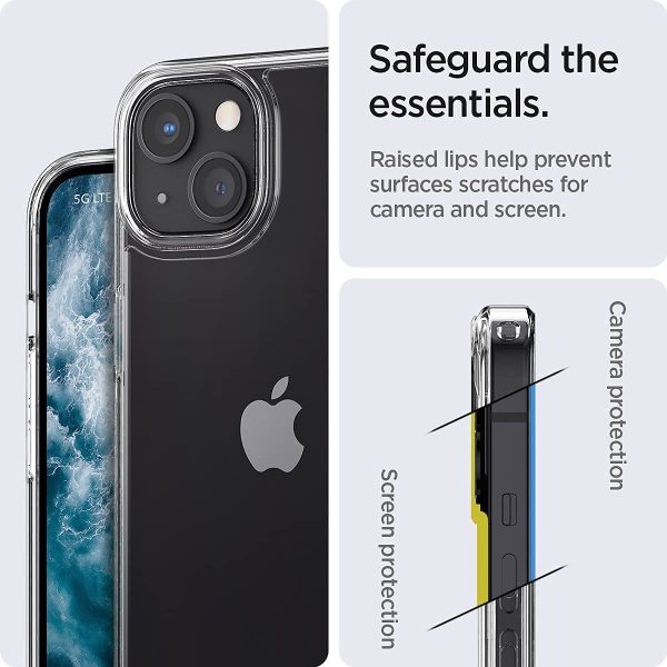 Apple iPhone 13 Ultra Hybrid TPU + PC Case by Spigen - ACS03522 - Crystal Clear - Image 6
