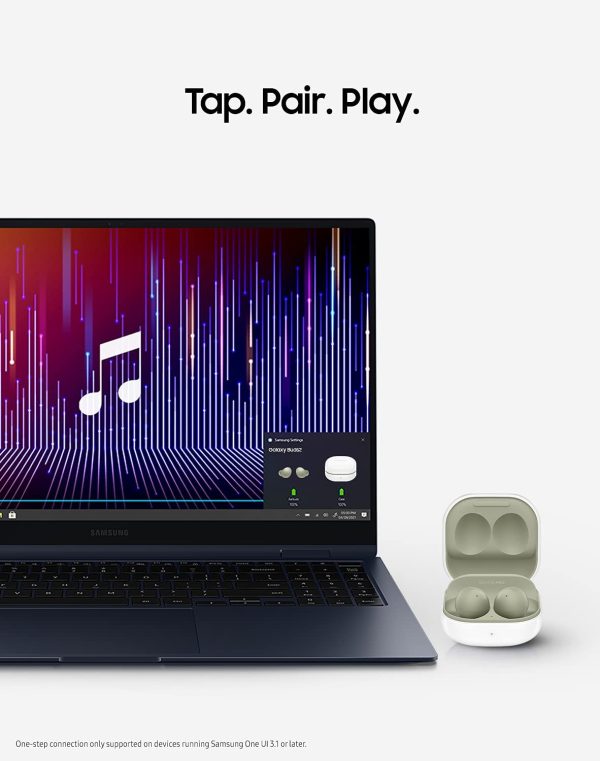 SAMSUNG Galaxy Buds 2 True Wireless Earbuds Noise Cancelling Ambient Sound Bluetooth Lightweight Comfort Fit Touch Control - Olive - Image 6