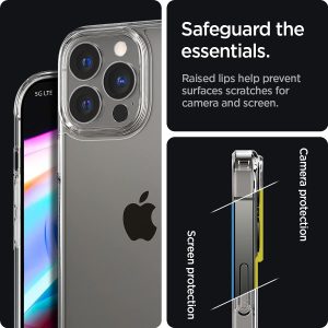 Apple iPhone 13 Pro Max Ultra Hybrid TPU + PC Case by Spigen - ACS03204 - Crystal Clear - Image 5