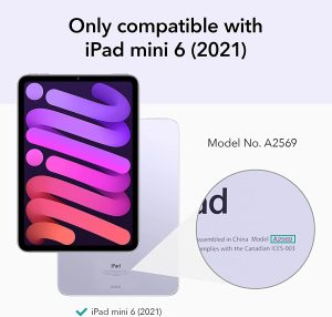 iPad mini 6 2021 Ascend Trifold Hard Smart Case by ESR - Light Blue - Image 3
