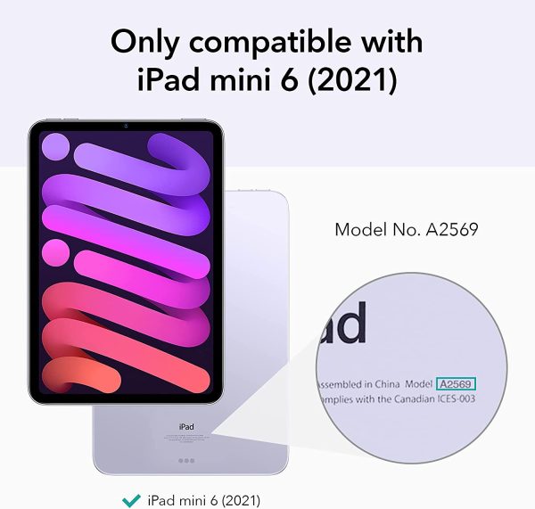 iPad mini 6 2021 Ascend Trifold Hard Smart Case by ESR - Black - Image 8