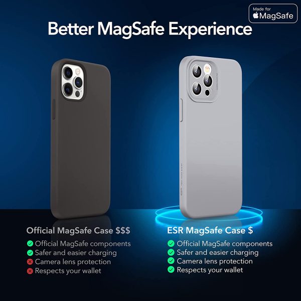 Apple iPhone 12 Pro Max MagSafe Cloud Super Soft Case by ESR - Basic Gray - Image 2