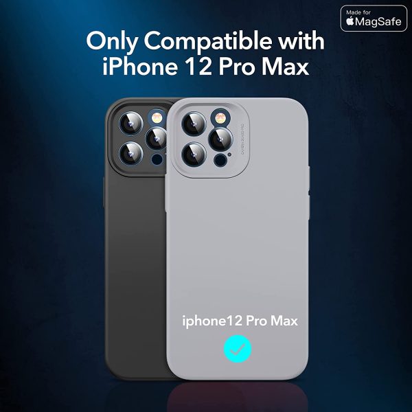 Apple iPhone 12 Pro Max MagSafe Cloud Super Soft Case by ESR - Basic Gray - Image 3