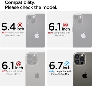Apple iPhone 13 Pro Max Ultra Hybrid Matte TPU + PC Case by Spigen - ACS03619 - Frost Black - Image 8