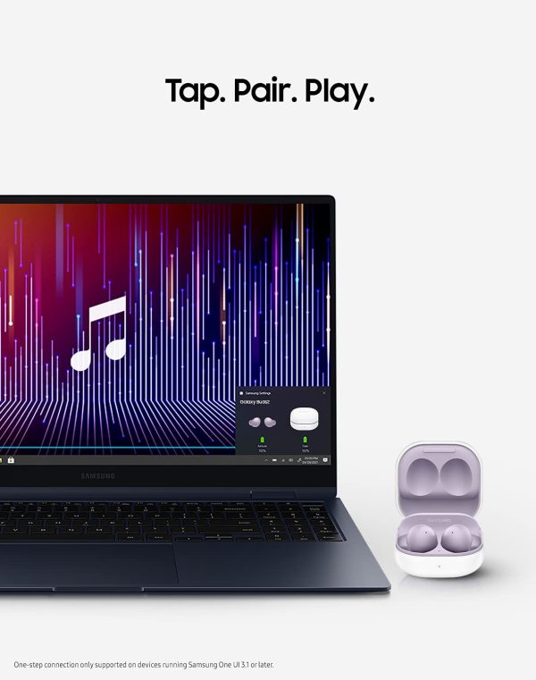 SAMSUNG Galaxy Buds 2 True Wireless Earbuds Noise Cancelling Ambient Sound Bluetooth Lightweight Comfort Fit Touch Control - White - Image 3