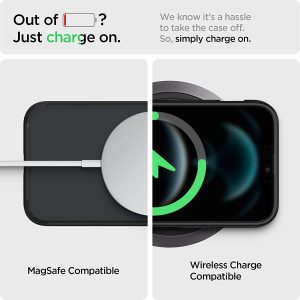 Apple iPhone 13 Pro Max Ultra Hybrid Matte TPU + PC Case by Spigen - ACS03619 - Frost Black - Image 7