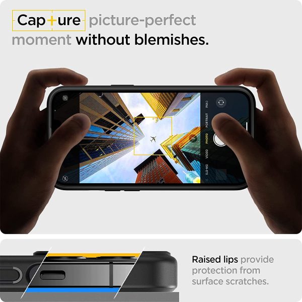 Apple iPhone 13 Ultra Hybrid Matte TPU + PC Case by Spigen - ACS03623 - Frost Black - Image 7