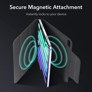 iPad mini 6 2021 Rebound Magnetic Smart Case Convenient Magnetic Attachment Supports Pencil Pairing & Charging - Black - Image 9