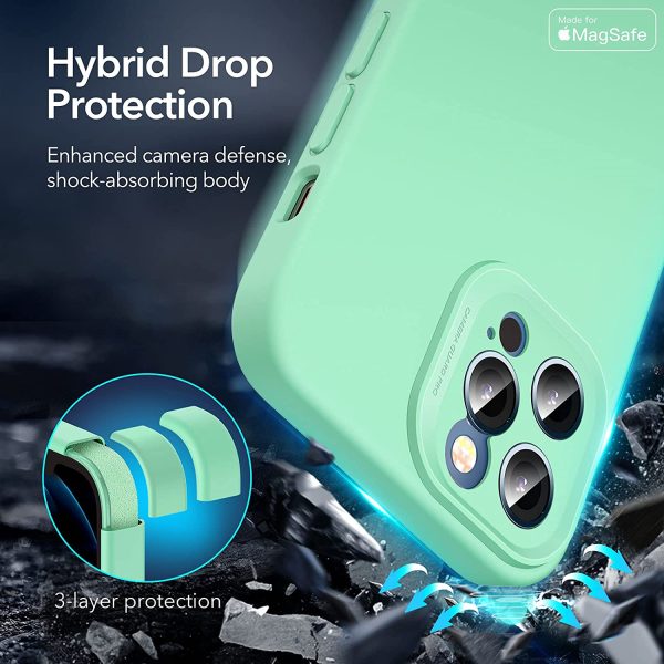 Apple iPhone 12 Pro Max MagSafe Cloud Super Soft Case by ESR - Cool Mint - Image 9