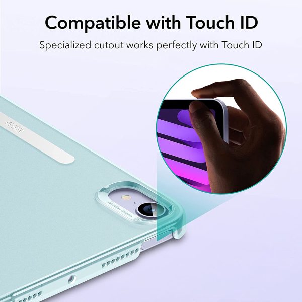718z2D4bXXL._AC_SL1500_ iPad mini 6 2021 Ascend Trifold Hard Smart Case by ESR - Silver Gray - Image 8