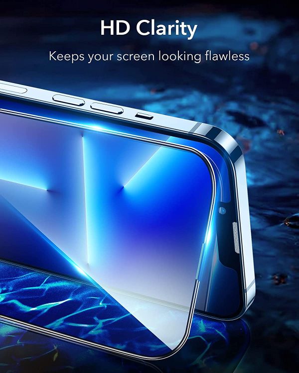 Apple iPhone 13 Pro Max Armorite Super Tough Glass Protector 2 PACK with Easy Installation Frame by ESR - Image 3