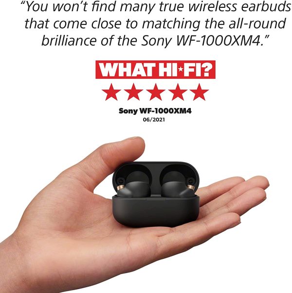 Sony WF-1000XM4 Industry Leading Noise Canceling Truly Wireless Earbud Headphones - Black - Local Warranty Variant - Image 2