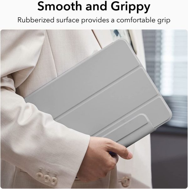 iPad 11 Pro 2021 Rebound Magnetic Smart Case Convenient Magnetic Attachment Supports Pencil Pairing & Charging - Silver Gray also iPad Pro 11 2020 & 2018 - Image 5