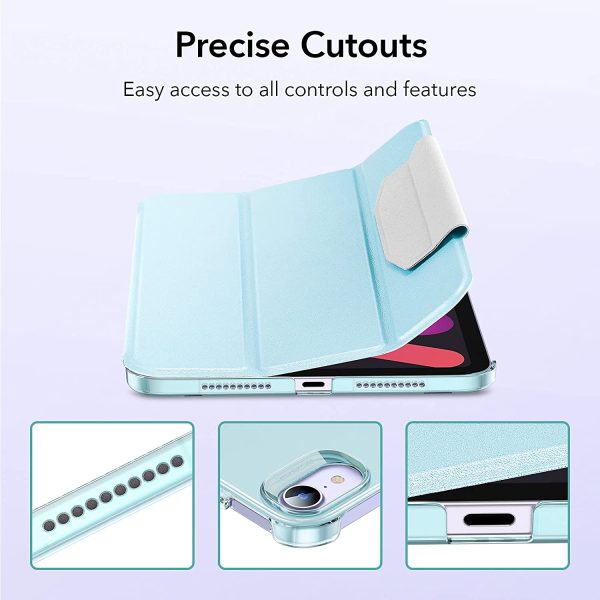 71NOw9QxPUL._AC_SL1500_ iPad mini 6 2021 Ascend Trifold Hard Smart Case by ESR - Silver Gray - Image 6