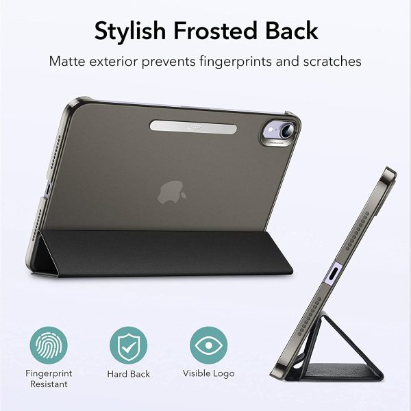 iPad mini 6 2021 Ascend Trifold Hard Smart Case by ESR - Black - Image 4