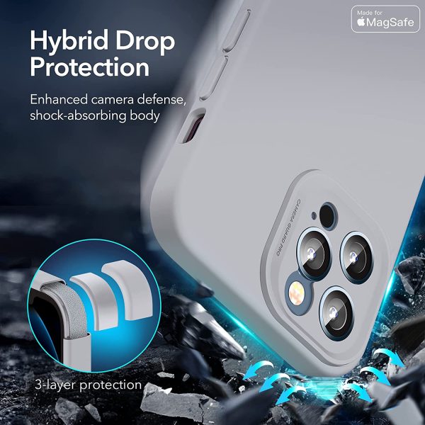 Apple iPhone 12 Pro Max MagSafe Cloud Super Soft Case by ESR - Basic Gray - Image 8