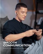 SoundPEATS True Air 2 Plus Wireless Earbuds Qualcomm QCC3040 Bluetooth 5.2 Headphones Wireless Earphones with aptX-Adaptive, TrueWireless Mirroring, 4-Mic and CVC Noise Cancellation, Total 25 Hours - Black - AMT - Image 6