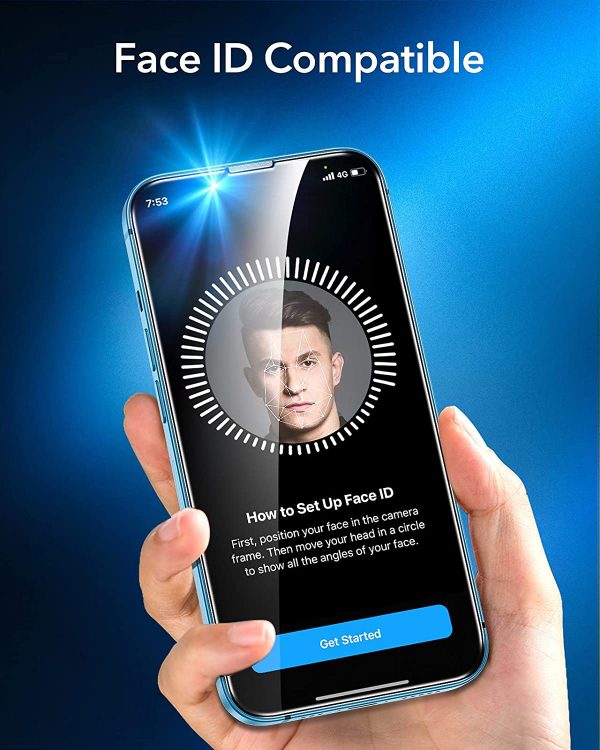 Apple iPhone 13 / iPhone 13 Pro Armorite Super Tough Glass Protector 2 PACK with Easy Installation Frame by ESR - Image 7