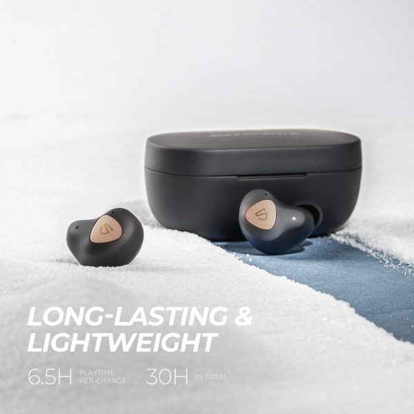 71VxrK4mvUL._AC_SL1500_ SoundPEATS Truengine 3 SE Wireless Earbuds with Dual Dynamic Drivers, 30 Hours Playtime, Touch Control, Bluetooth Headphones with Dual Mic, Stereo Sound in-Ear Earphones, Compact Charging Case - Black - Image 3