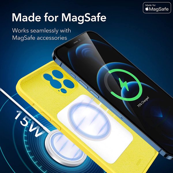 Apple iPhone 12 Pro MagSafe Cloud Super Soft Case by ESR - Sunflower Yellow - Image 4