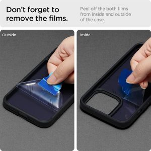 Apple iPhone 13 Pro Max Ultra Hybrid Matte TPU + PC Case by Spigen - ACS03619 - Frost Black - Image 5