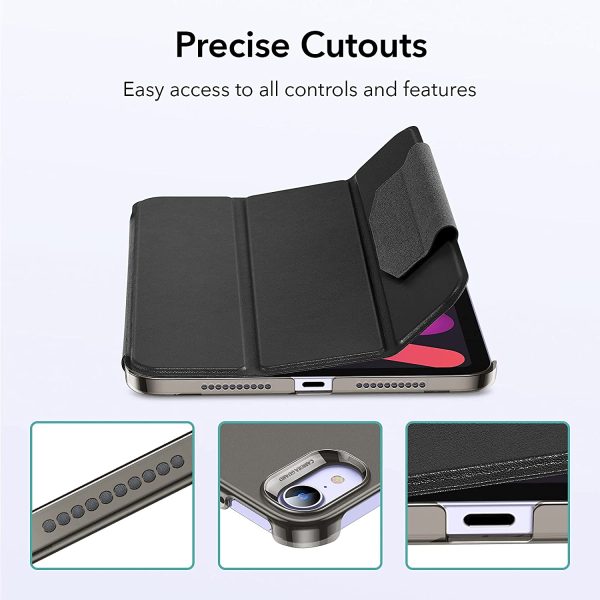 iPad mini 6 2021 Ascend Trifold Hard Smart Case by ESR - Black - Image 5
