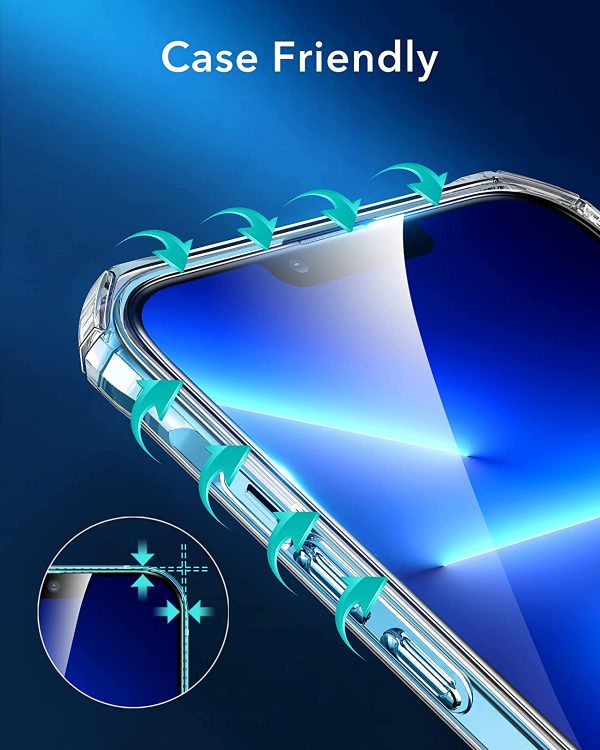 Apple iPhone 13 mini Armorite Super Tough Glass Protector 2 PACK with Easy Installation Frame by ESR - Image 4