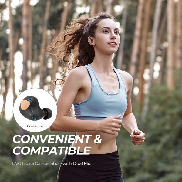 81q1ng-2JuL._AC_SL1500_ SoundPEATS Truengine 3 SE Wireless Earbuds with Dual Dynamic Drivers, 30 Hours Playtime, Touch Control, Bluetooth Headphones with Dual Mic, Stereo Sound in-Ear Earphones, Compact Charging Case - Black - Image 6