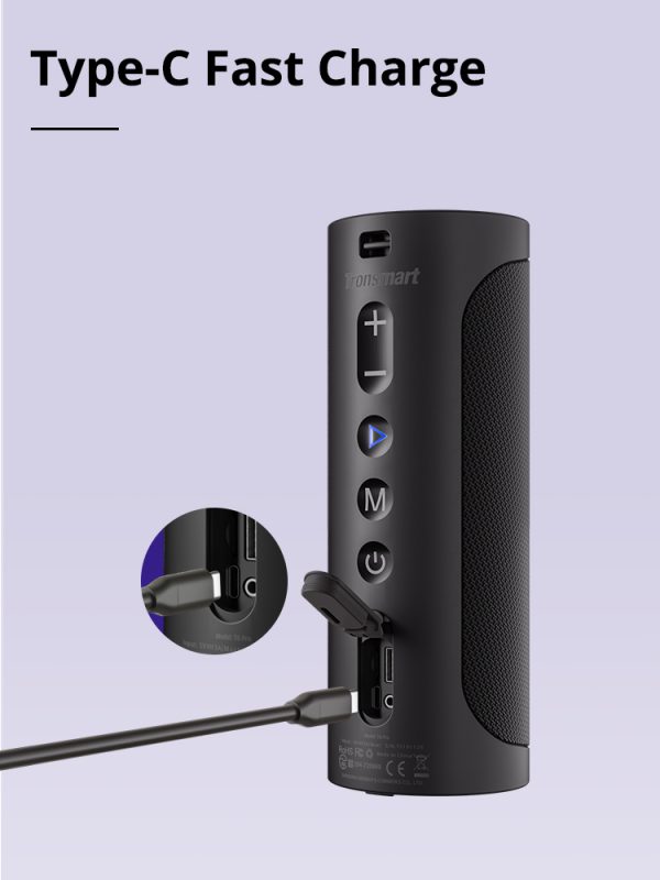 Tronsmart-T6-Pro-45W-Bluetooth-5-0-Speaker-with-LED-Light-461146-4 Tronsmart T6 Pro 45W Speaker - Black - GC - Image 6