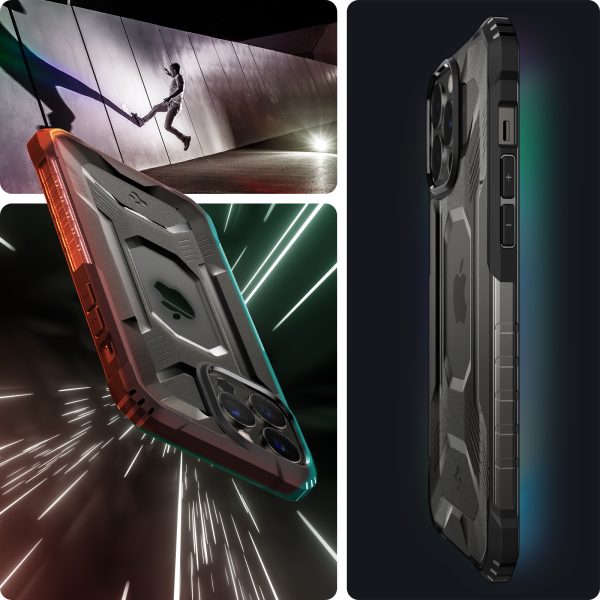 id_ip13pro_13promax_nf_01 Apple iPhone 13 Pro Max Nitro Force Rugged Case by Spigen - ACS03227 - Matte Black - Image 3