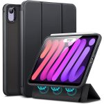 iPad mini 6 2021 Rebound Hybrid Case Detachable Magnetic Cover, Hybrid Back Shell, Supports Pencil 2 - Frosted Black