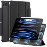iPad 11 Pro 2021 Rebound Magnetic Smart Case Convenient Magnetic Attachment Supports Pencil Pairing & Charging - Black also iPad Pro 11 2020 & 2018