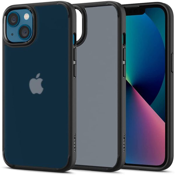 Apple iPhone 13 Ultra Hybrid Matte TPU + PC Case by Spigen - ACS03623 - Frost Black - Image 1