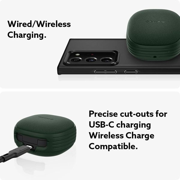 Galaxy Buds 2 Pro 2022 / Buds 2 / Buds Pro / Buds Live Case Caseology Vault - Military Green - ACS03370 - Image 5