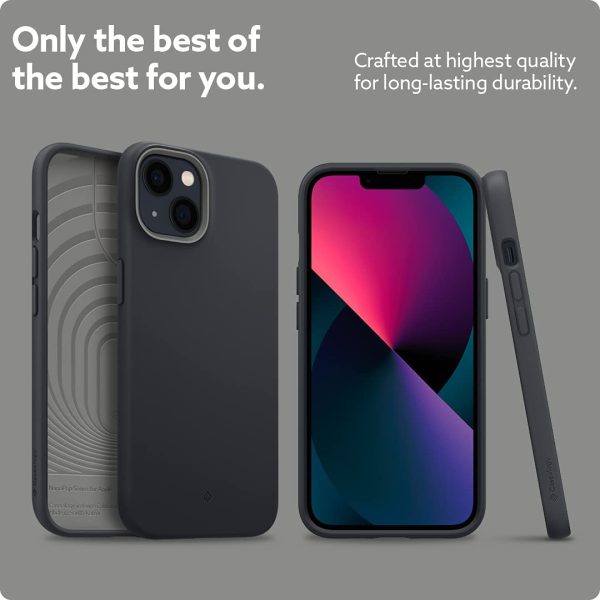 51Vf0BoysVL._AC_SL1080_ iPhone 13 NanoPop Dual tone Liquid Silicone Case by Caseology - Black Sesame - ACS03573 - Image 3