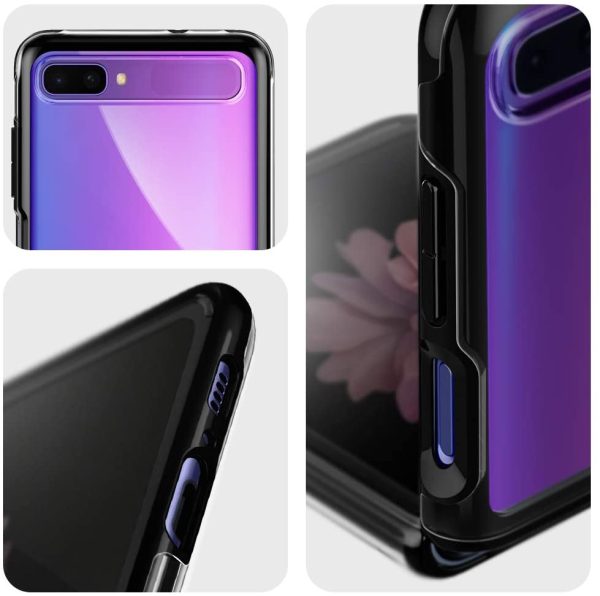 Galaxy Z Flip / Z Flip 5G Ultra Hybrid Case by Spigen - Black - ACS01034 - Image 2