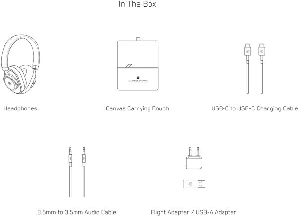 Master & Dynamic MW65 Active Noise-Cancelling ANC Wireless Headphones – Bluetooth Over-Ear Headphones with Mic - Brown Leather with Silver Metal - Image 6