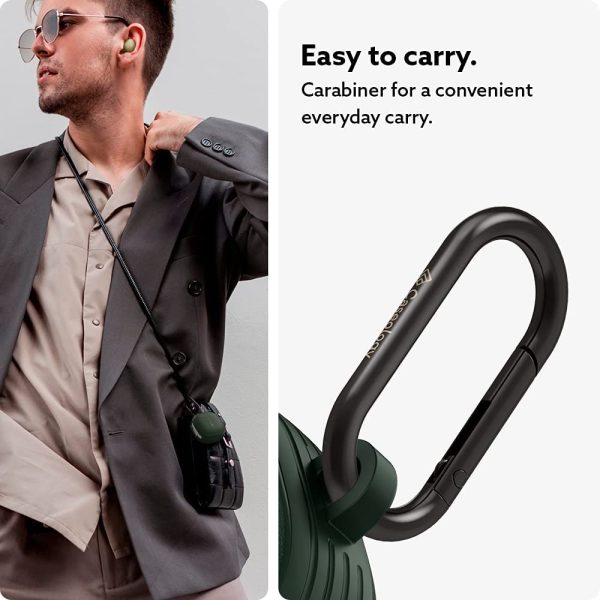 Galaxy Buds 2 Pro 2022 / Buds 2 / Buds Pro / Buds Live Case Caseology Vault - Military Green - ACS03370 - Image 7