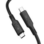 Spigen USB-C to USB-C Cable USB 4.0 Thunderbolt 4 Cable, 100W Charging 40Gbps Data Transfer 8K Video Type C for Thunderbolt 4 3 Macbook Pro iPad Pro 2021 Mac Mini M1 External SSD eGpu Dell - 0.8 m - 2.6 feet