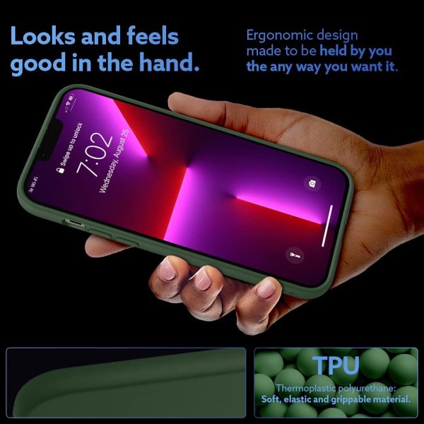 61MelrNSVyL._AC_SL1080_ iPhone 13 Pro NanoPop Dual tone Liquid Silicone Case by Caseology - Avo Green - ACS03508 - Image 3