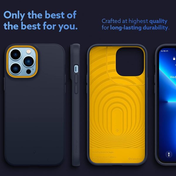 iPhone 13 Pro NanoPop Dual tone Liquid Silicone Case by Caseology - Blueberry Navy - ACS03505 - Image 2