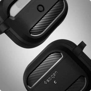Apple Airpods 3 Case Spigen Rugged Armor - Matte Black - ASD01978 - Image 5