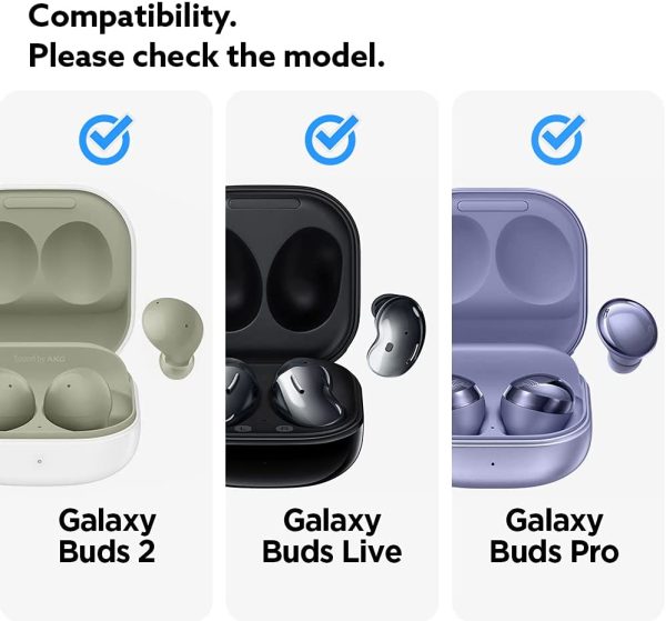 Galaxy Buds 2 Pro 2022 / Buds 2 / Buds Pro / Buds Live Case Caseology Vault - Military Green - ACS03370 - Image 3
