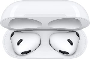 Apple Airpods 3 with Spatial Audio, Adaptive EQ, All-new contoured design, Force Sensor, upto 6 hours single charge, MagSafe Charging - White - MPNY3AMA - Image 3