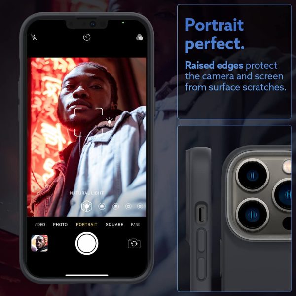 iPhone 13 Pro Max NanoPop Dual tone Liquid Silicone Case by Caseology - Black Sesame - ACS03489 - Image 5