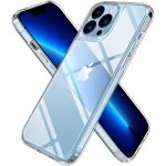 Apple iPhone 13 Pro Quartz Hybrid Glass Back Case with Drop Protection by Spigen - ACS03271 - Crystal Clear