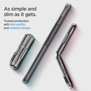 Galaxy Z Fold 3 Ultra Hybrid TPU + PC Case by Spigen ACS02959 - Crystal Clear - Image 2