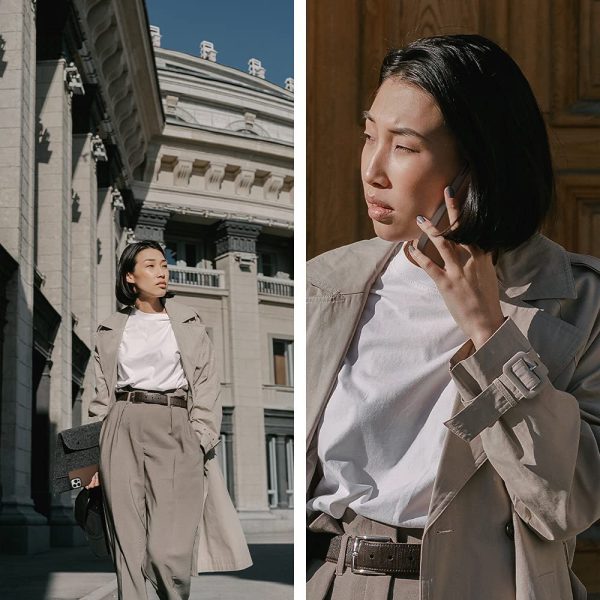 Apple iPhone 13 Pro Max Leather Brick by CYRILL Spigen - ACS03173 - Saddle Brown - Image 5