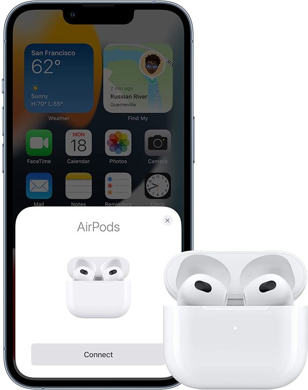 Apple Airpods 3 with Spatial Audio, Adaptive EQ, All-new contoured design, Force Sensor, upto 6 hours single charge, MagSafe Charging - White - MPNY3AMA - Image 4