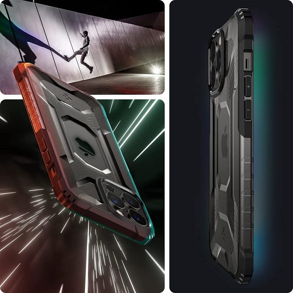Apple iPhone 13 Pro Nitro Force Rugged Case by Spigen - ACS03282 - Matte Black - Image 7